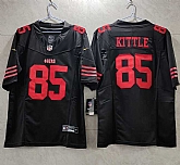 Men's San Francisco 49ers #85 George Kittle Black 2023 F.U.S.E. Vapor Untouchable Limited Stitched Football Jersey,baseball caps,new era cap wholesale,wholesale hats